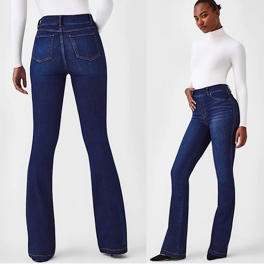 SPANX Flare Jeans‎ Midnight Shade Large